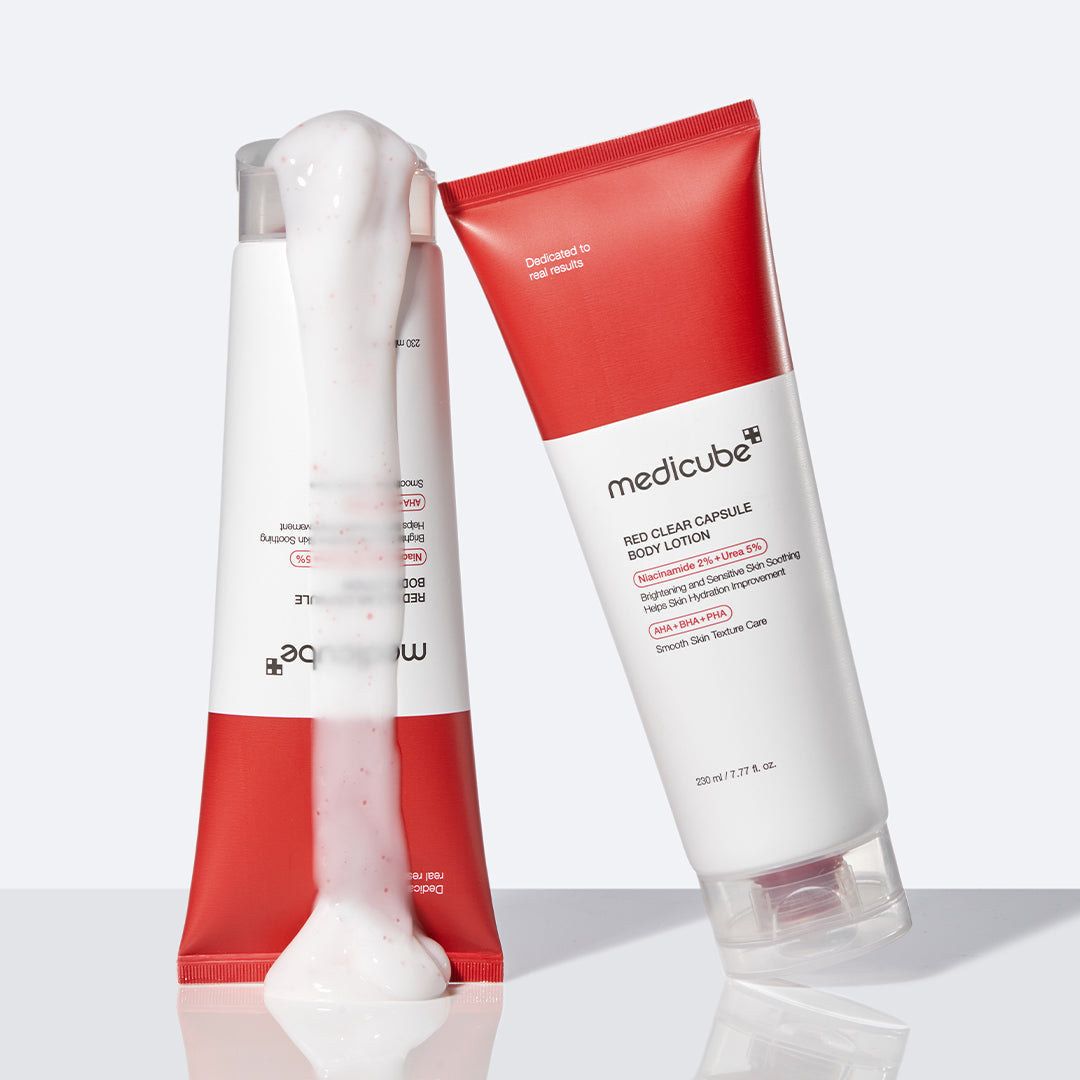 Red Clear Capsule Body Lotion for Everyday Moisture and Comfort Care