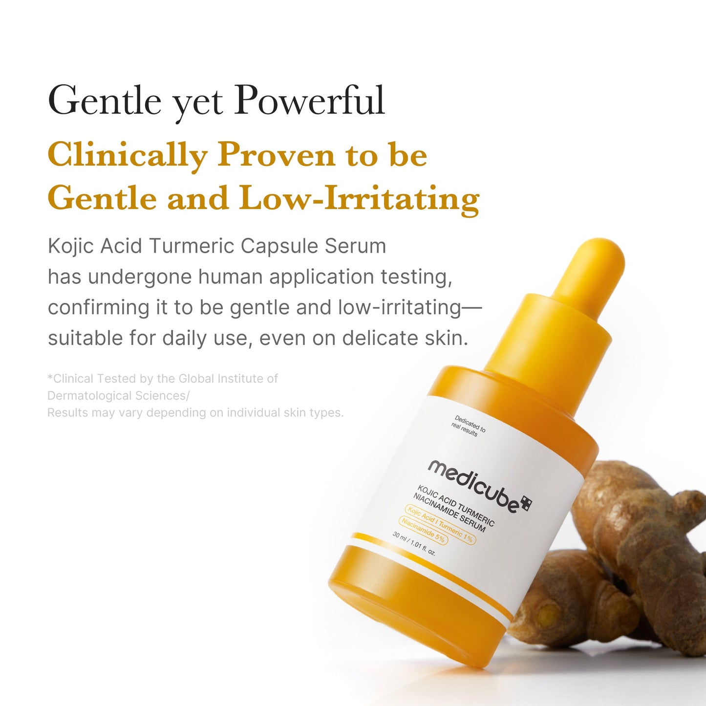 Kojic Acid Turmeric Capsule Serum for a Smooth Radiant Looking Finish