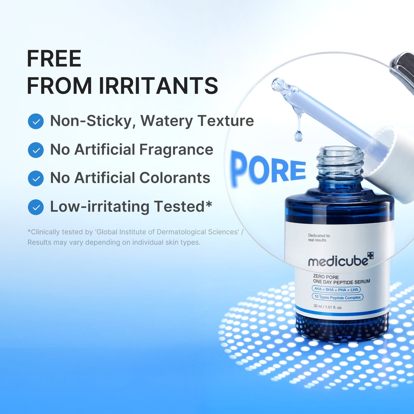 Zero Pore Daily Peptide Serum for a Smooth Radiant Looking Finish