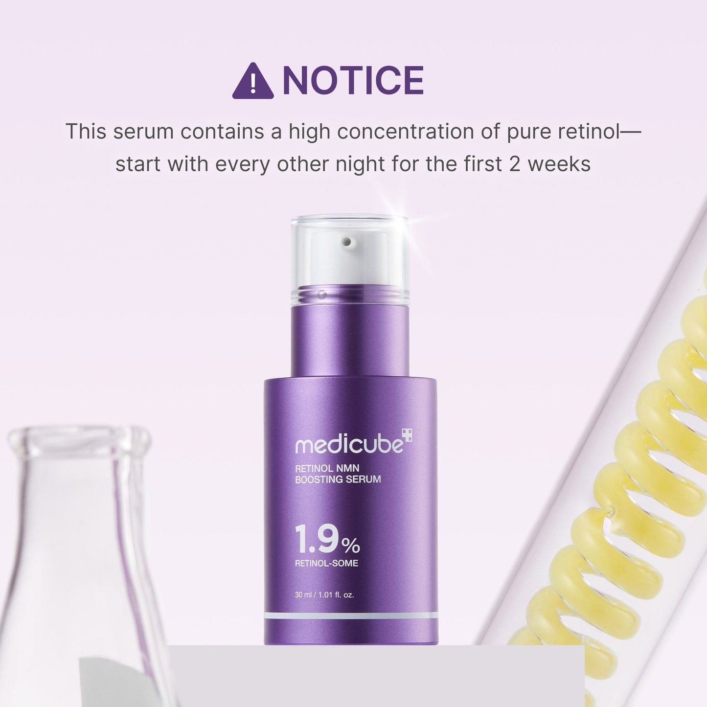 Retinol NMN Boosting Serum with a Smooth Radiant Looking Finish