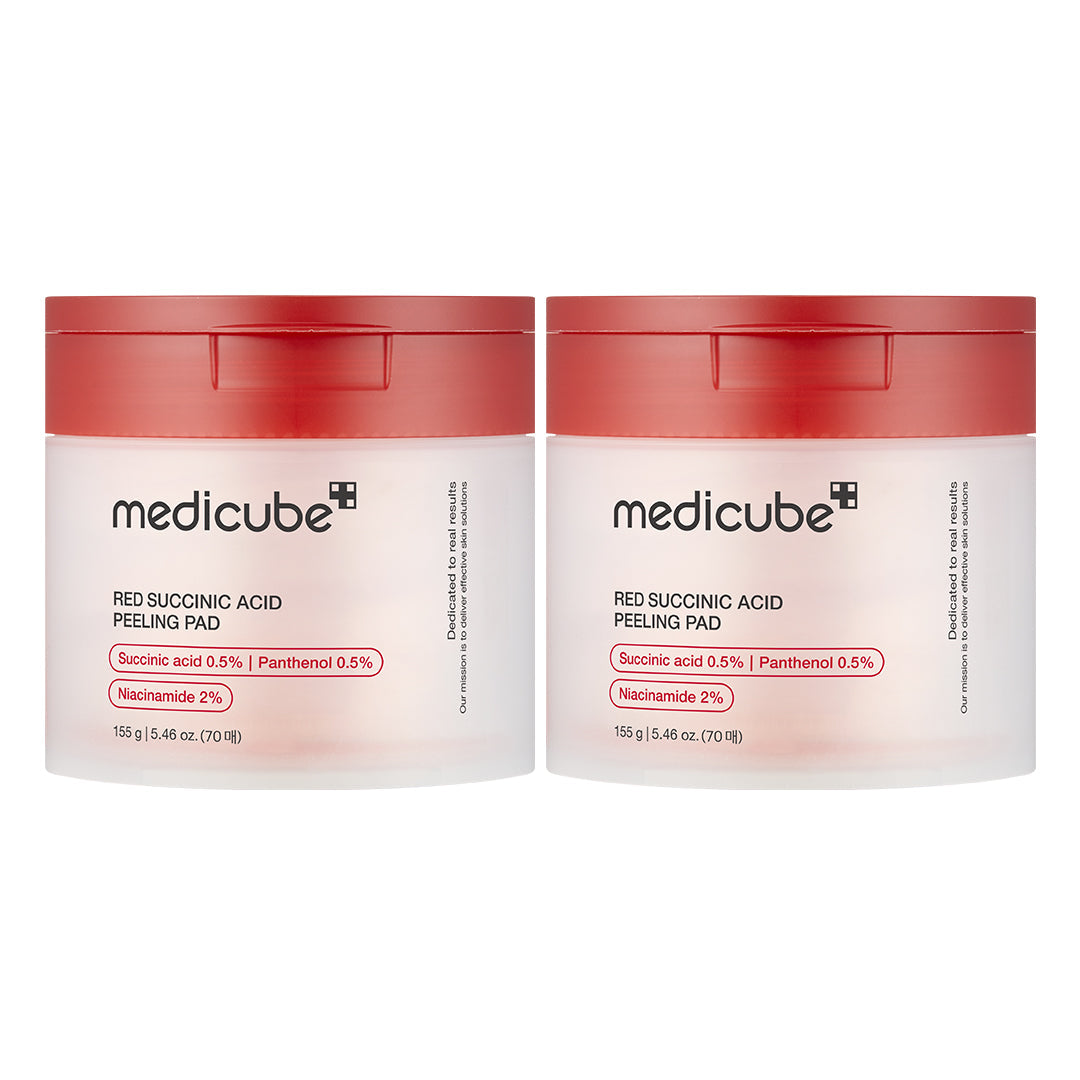 Red Succinic Acid Panthenol Pads for Gentle Daily Toning Care