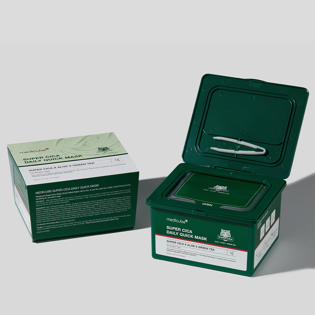 Super Cica Daily Quick Masks for Weekly Moisture Focused Care