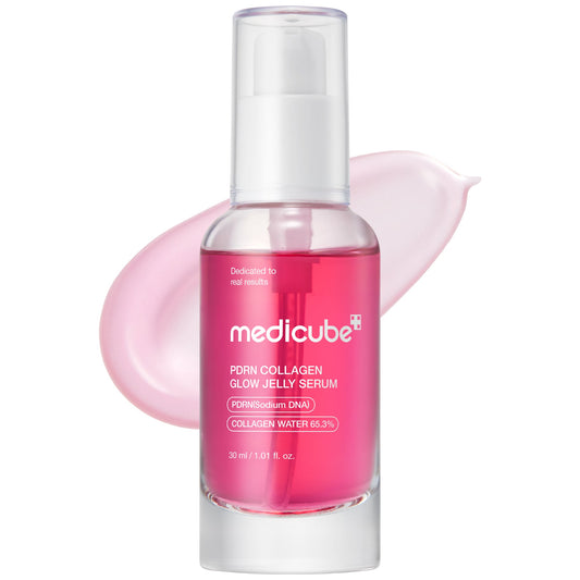 PDRN Pink Collagen Glow Jelly Serum with a Smooth Radiant Looking Finish