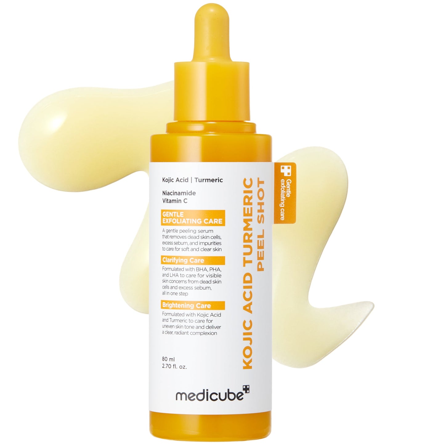 Kojic Acid Turmeric Peel Shot with Convenient At Home Skin Care