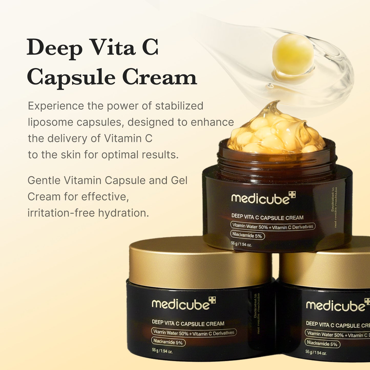 Deep Vita C Capsule Cream for Daily Moisture and Comfort Routine