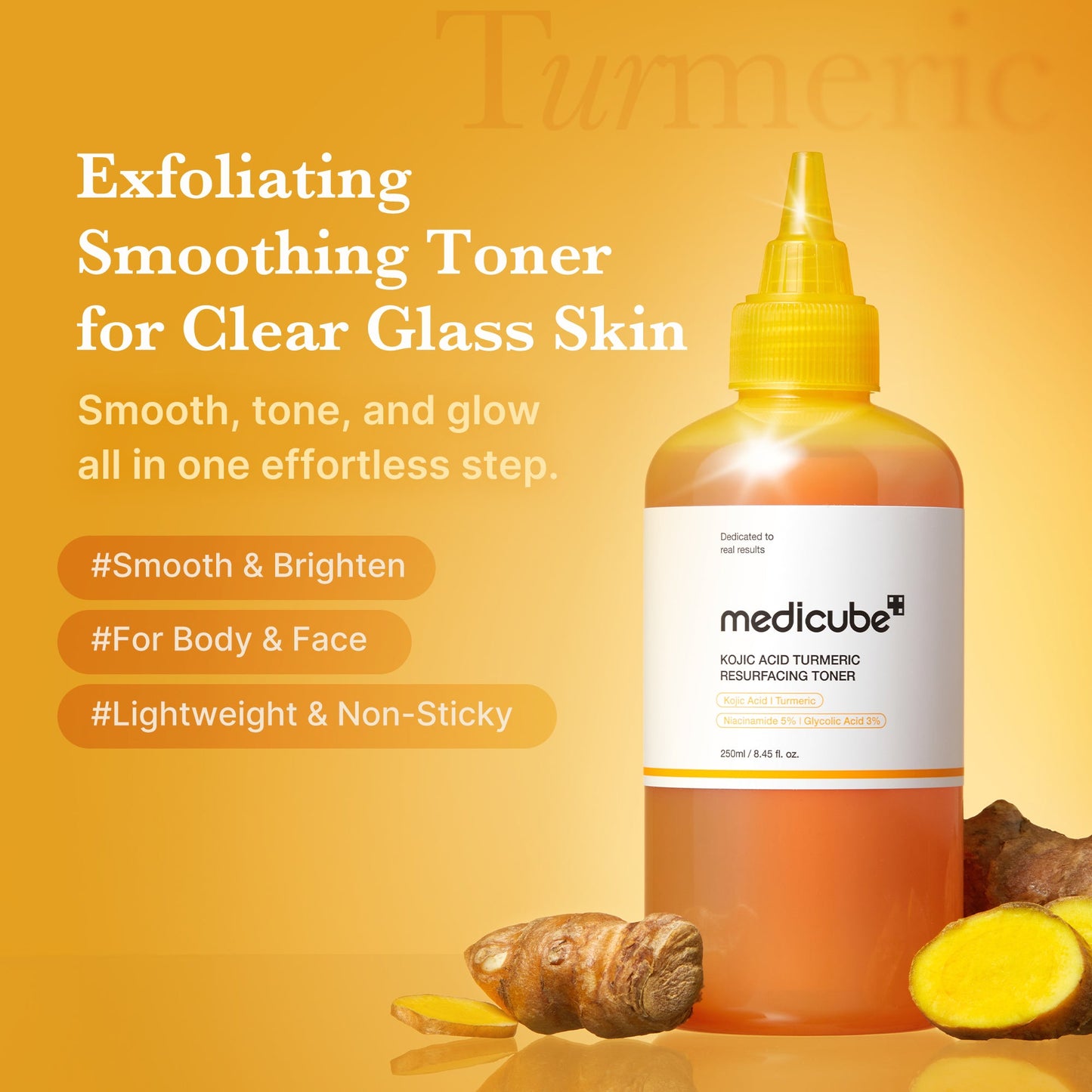 Kojic Acid Turmeric Toner for Lightweight Everyday Skin Prep