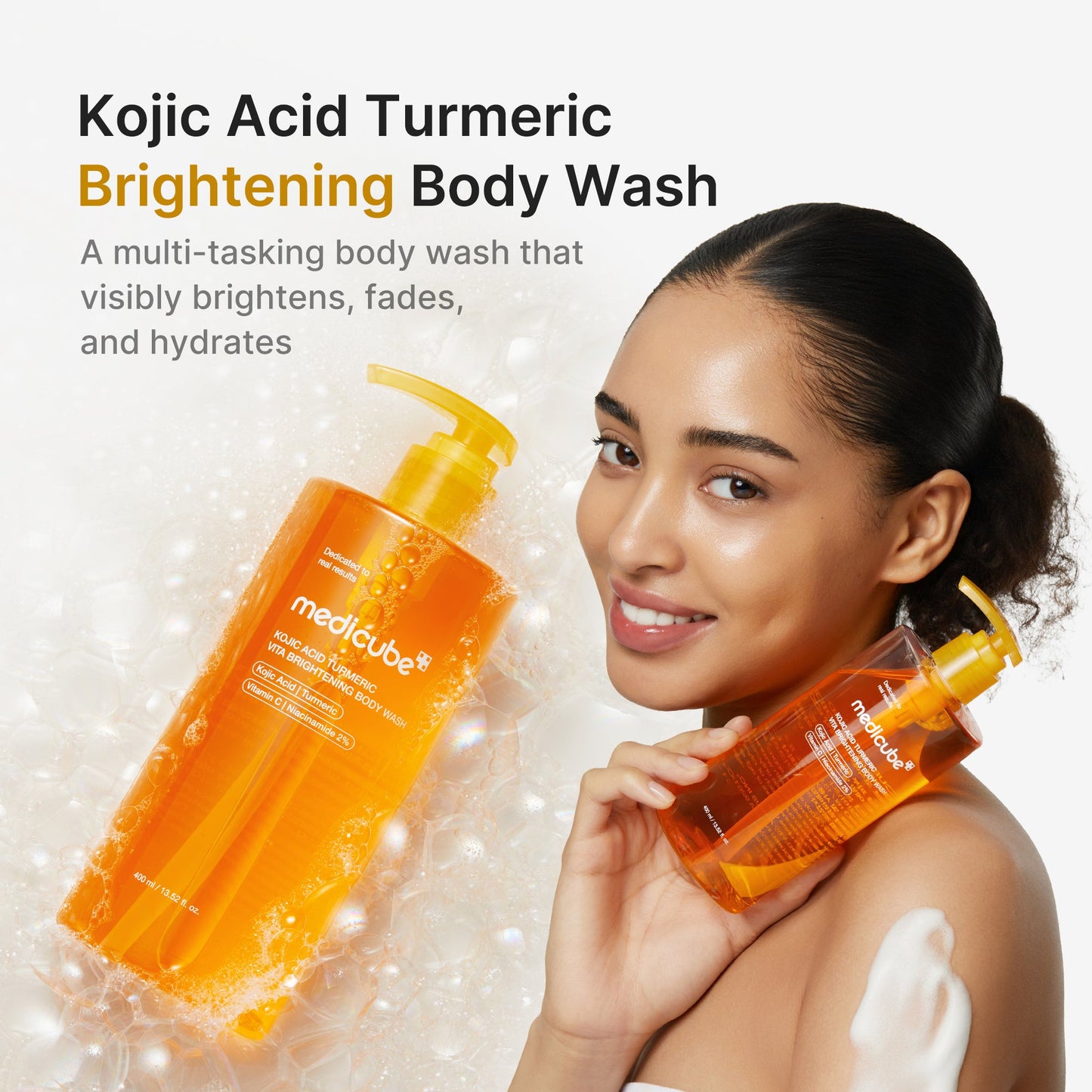 Kojic Acid Turmeric Brightening Body Wash for Gentle Everyday Cleansing