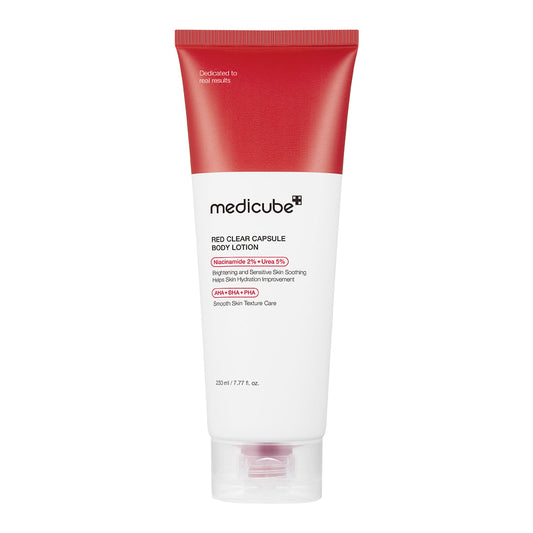 Red Clear Capsule Body Lotion for Everyday Moisture and Comfort Care