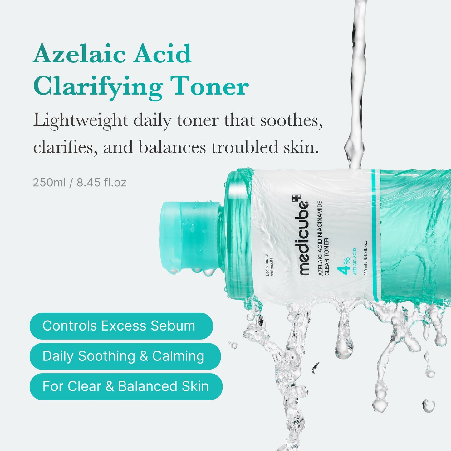 Azelaic Acid Niacinamide Clarifying Toner for Lightweight Everyday Skin Prep
