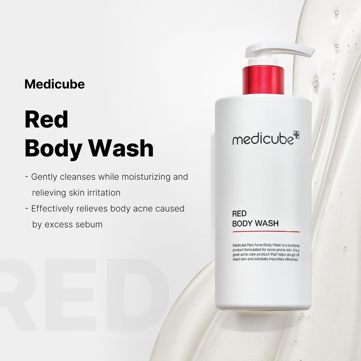 Red Body Wash for Gentle Everyday Cleansing