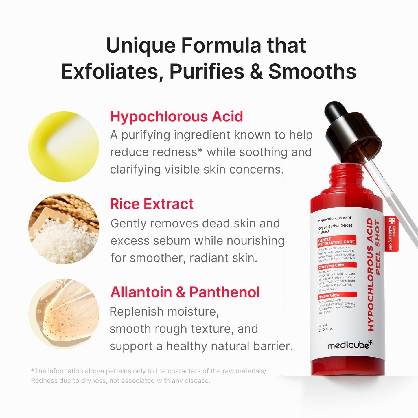 Hypochlorous Acid Rice Peel Shot for Convenient At Home Skin Care