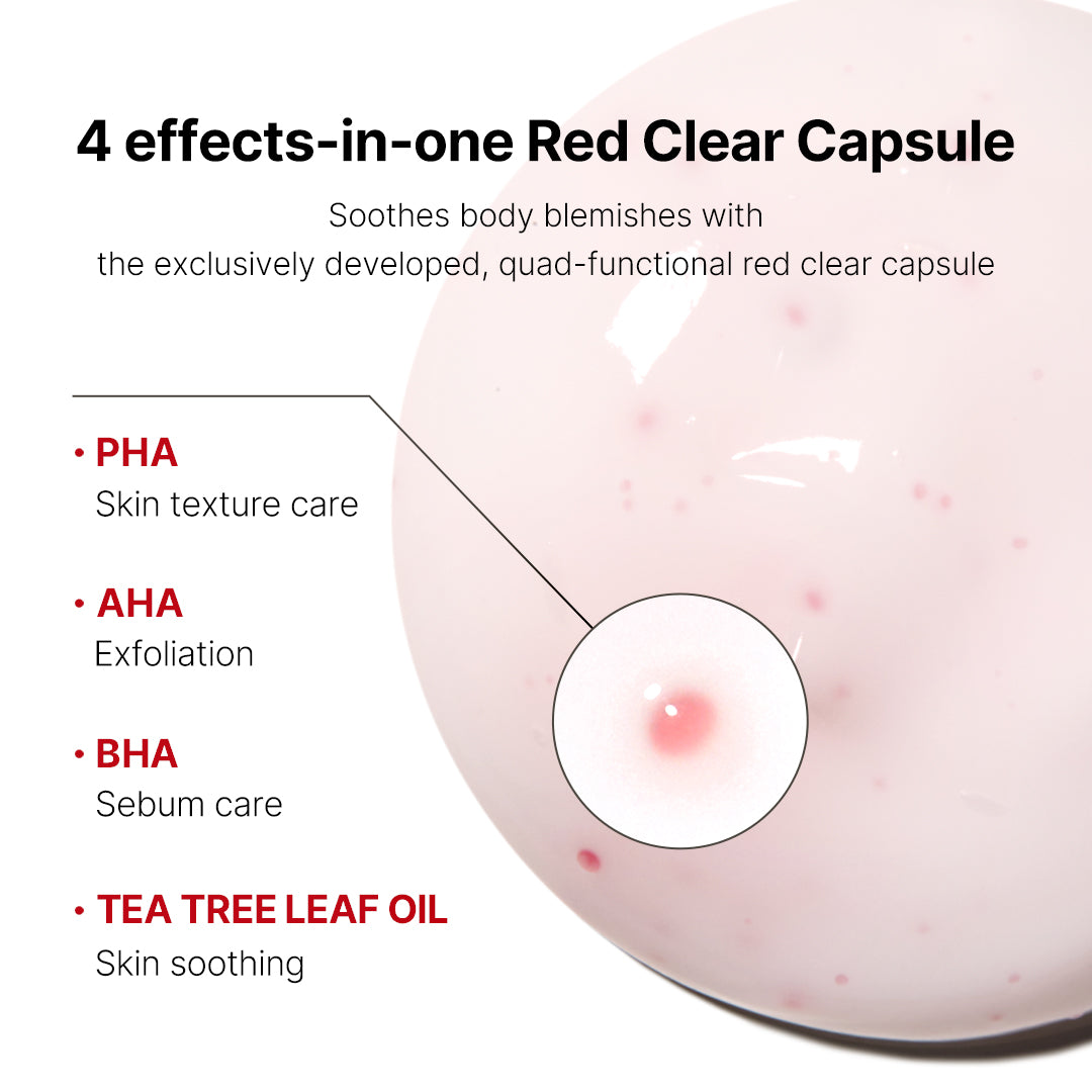 Red Clear Capsule Body Lotion for Everyday Moisture and Comfort Care