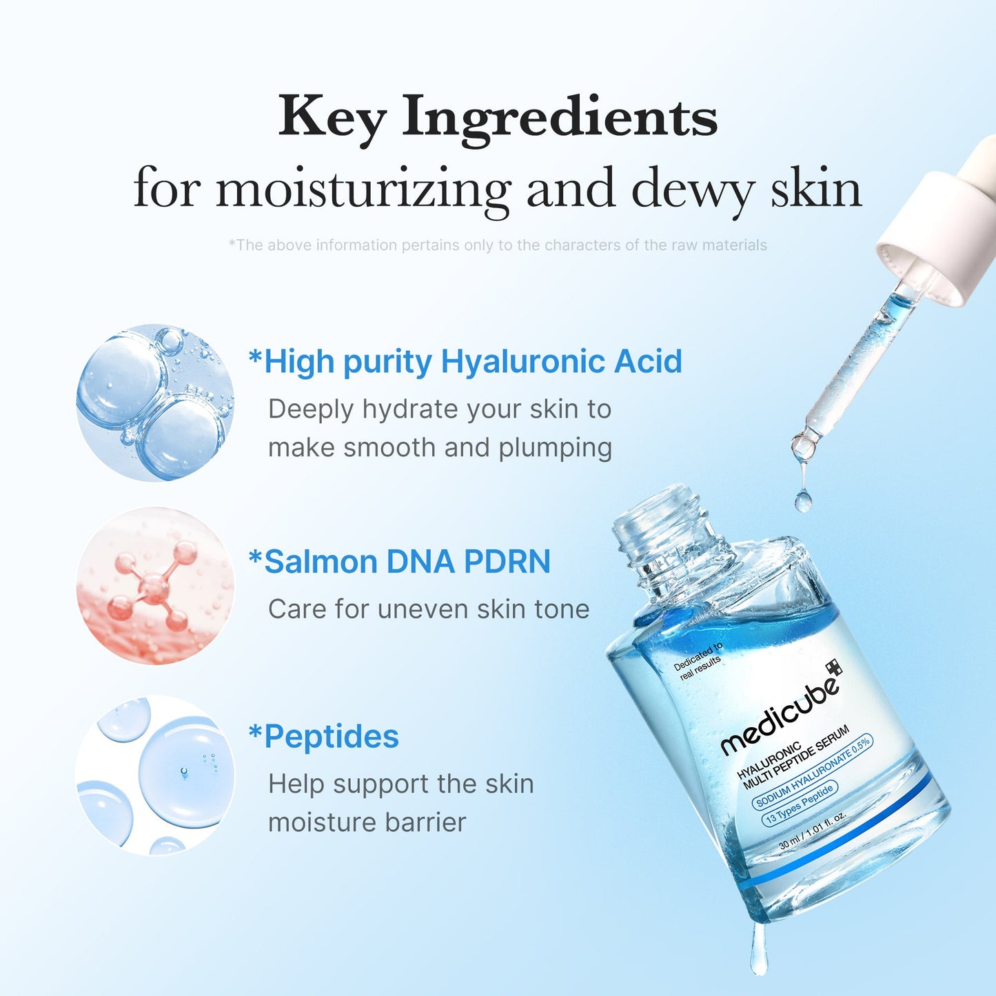 Hyaluronic Multi Peptide PDRN Serum for a Smooth Radiant Looking Finish