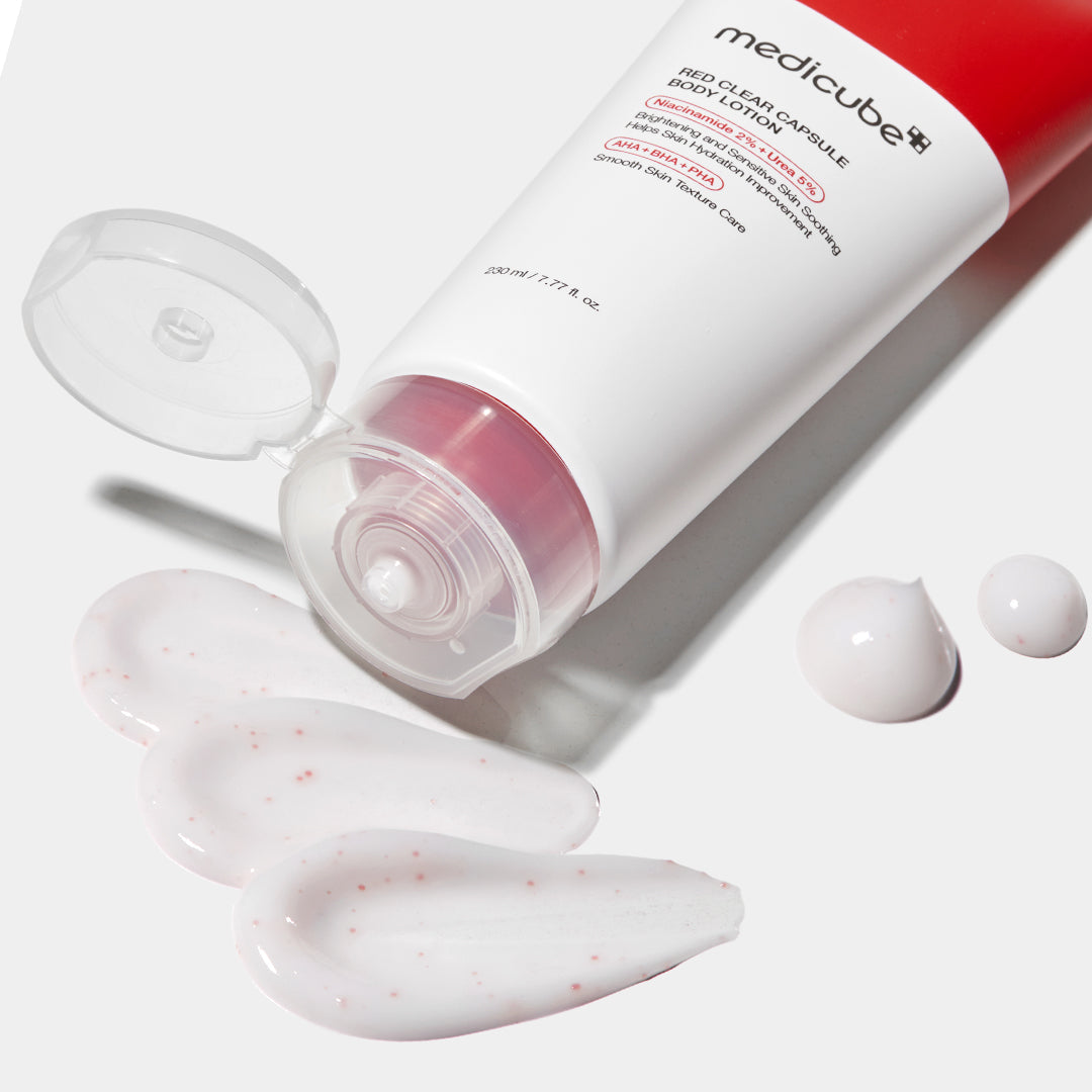 Red Clear Capsule Body Lotion for Everyday Moisture and Comfort Care
