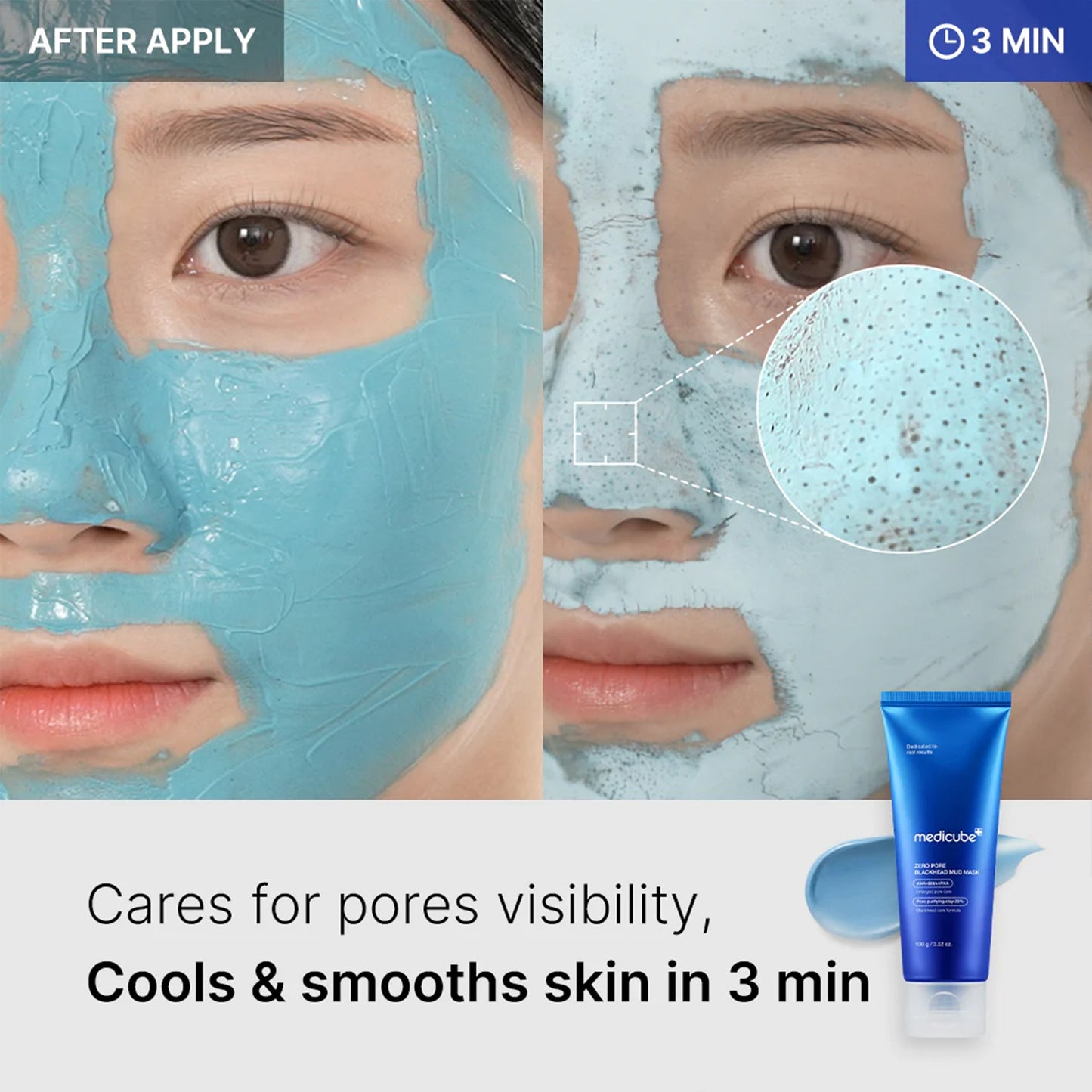 Zero Pore Blackhead Mud Mask with Weekly Moisture Focused Care