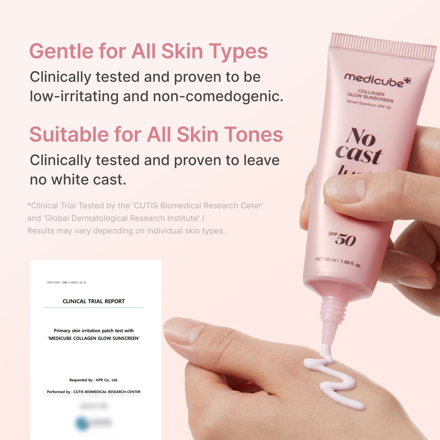 No Cast Just Glow Collagen Sunscreen for Comfortable Everyday Sun Care