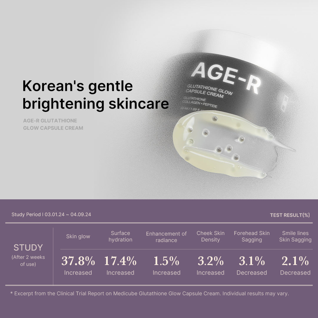 AGE R Glutathione Glow Capsule Cream for Everyday Moisture and Comfort Care