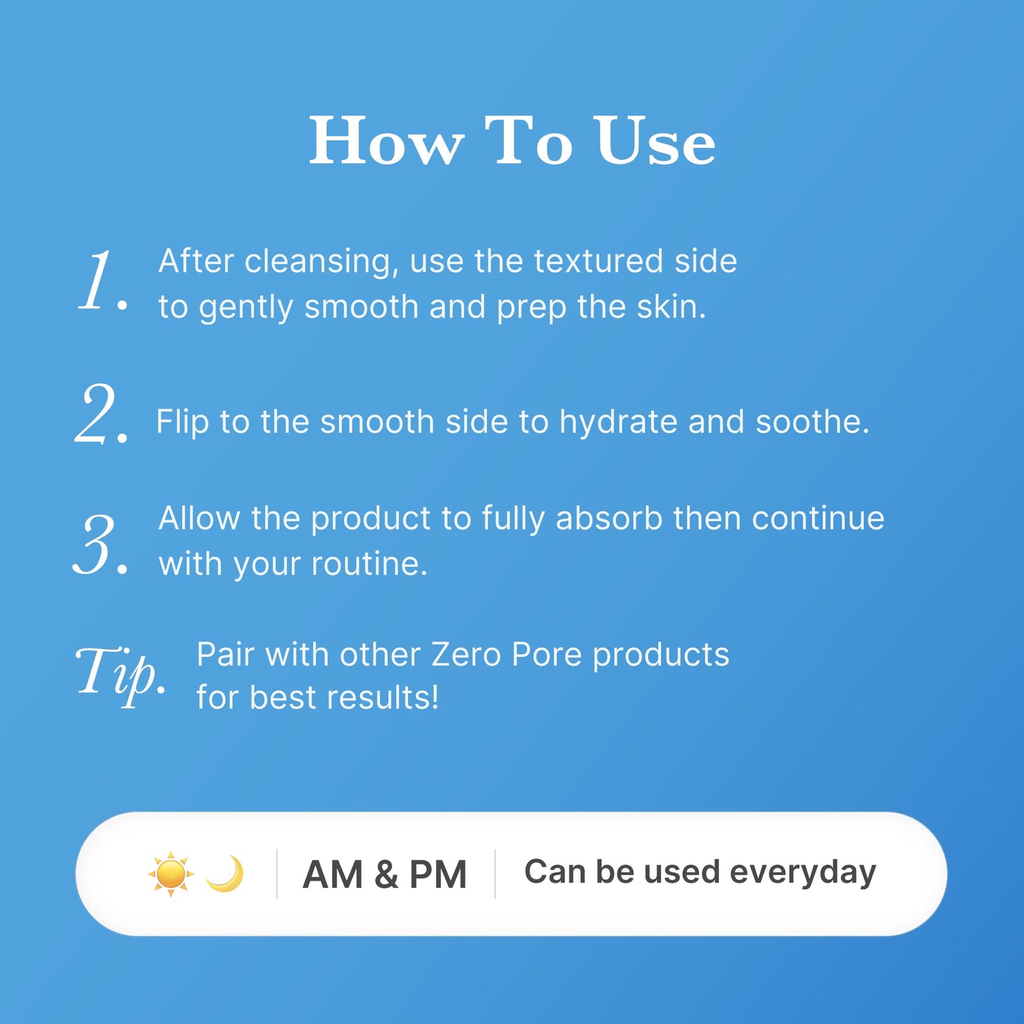 Zero Pore Madecassoside Pads Mild for Gentle Daily Toning Care