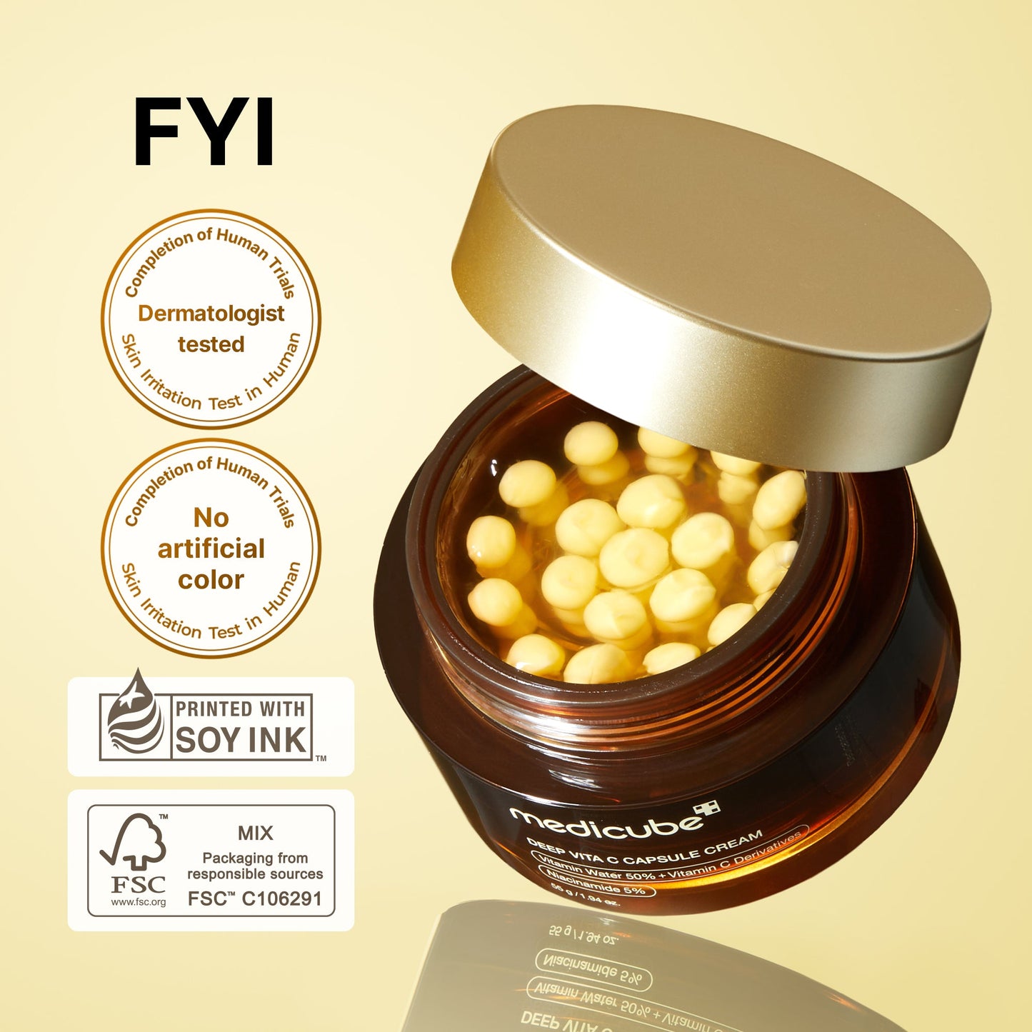 Deep Vita C Capsule Cream for Daily Moisture and Comfort Routine