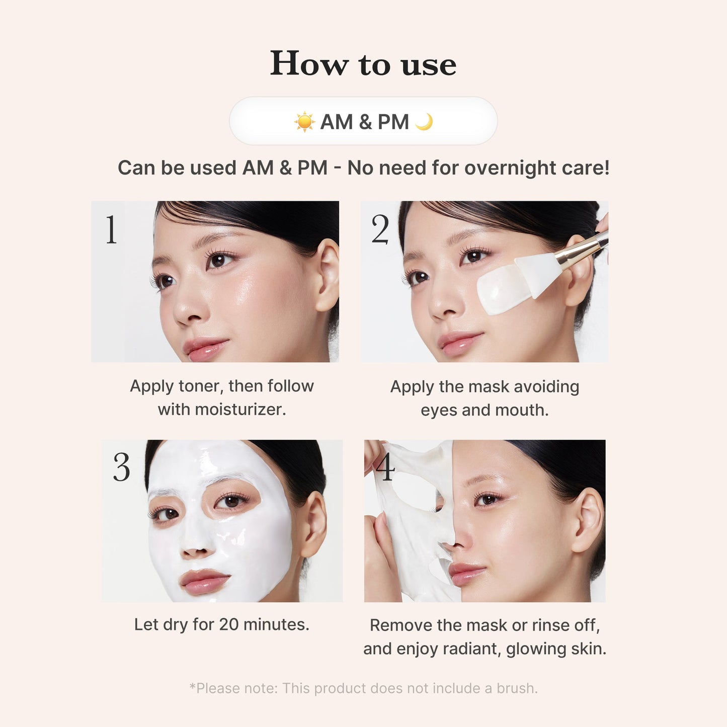 Collagen Milky Glow Daytime Wrapping Mask with Weekly Moisture Focused Care