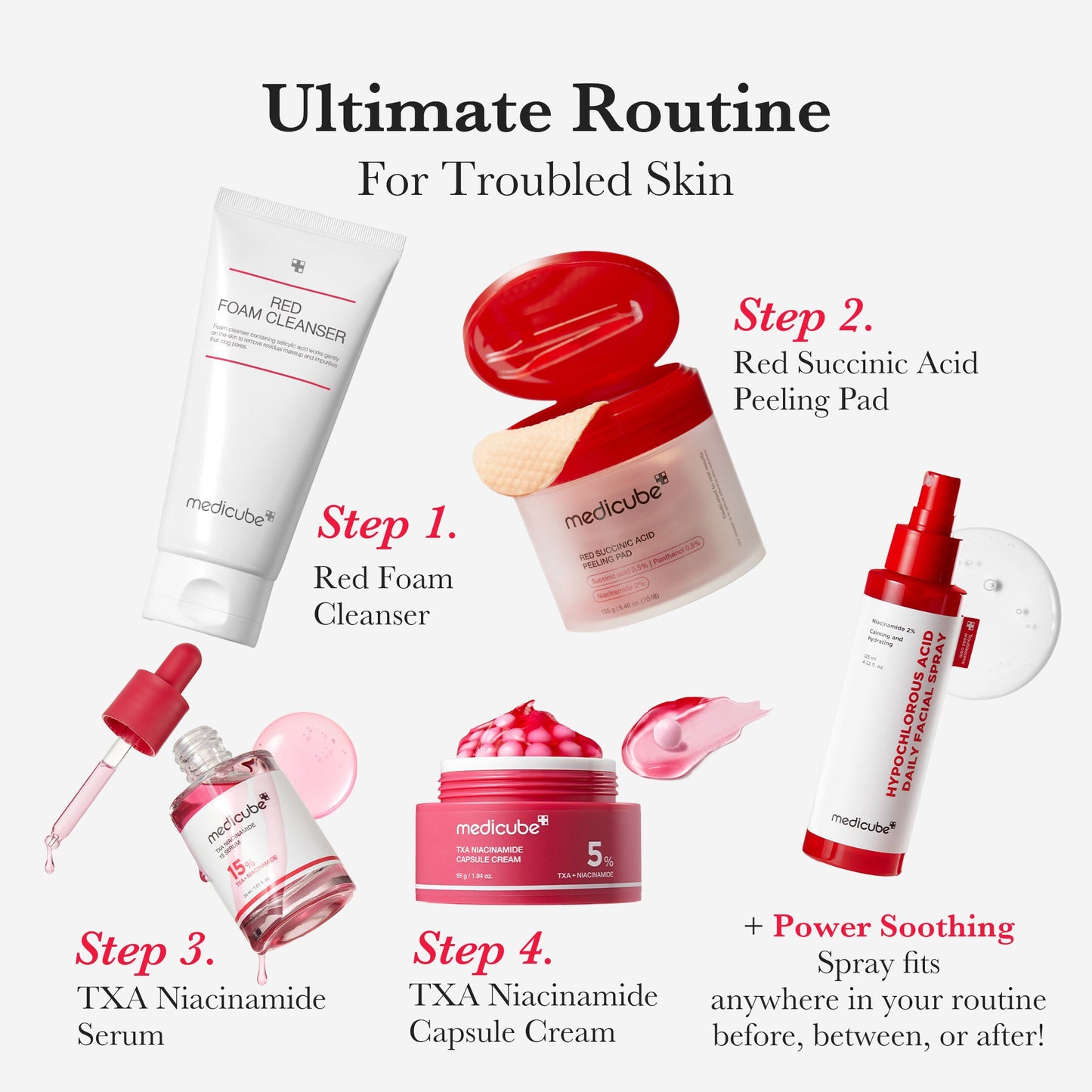 Red Foam Cleanser for Gentle Everyday Cleansing