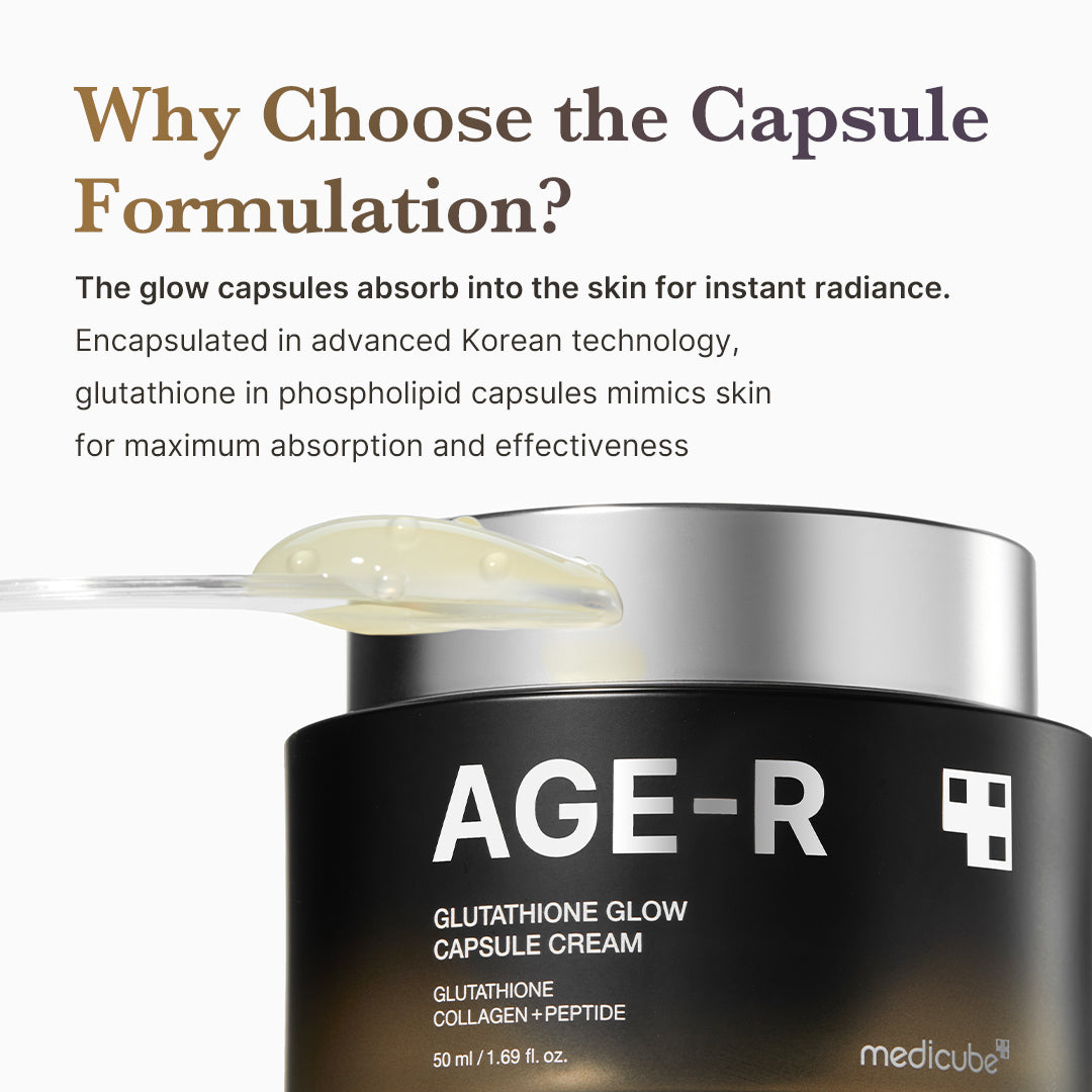 AGE R Glutathione Glow Capsule Cream for Everyday Moisture and Comfort Care