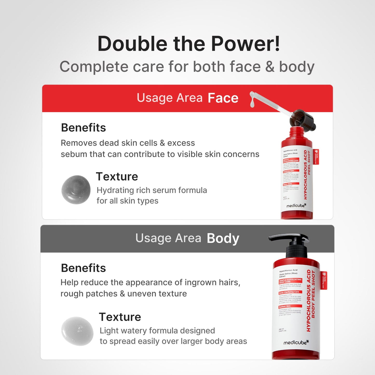 Hypochlorous Acid Rice Peel Shot for Convenient At Home Skin Care