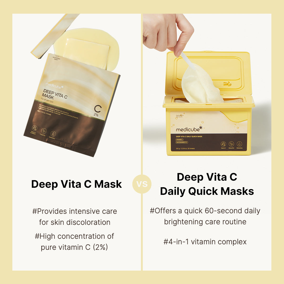Deep Vita C Daily Quick Masks for Weekly Moisture Focused Routine