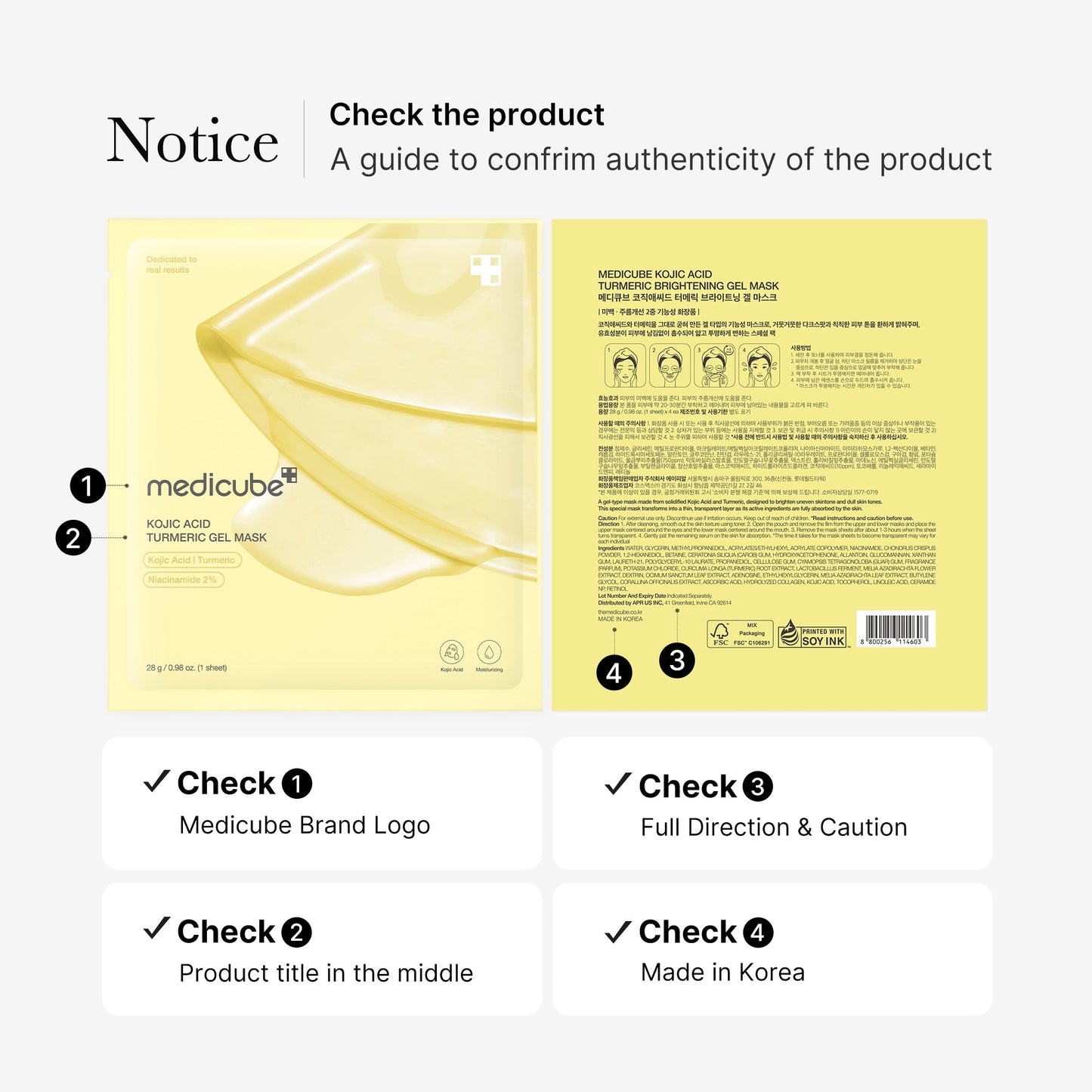 Kojic Acid Turmeric Gold Jelly Gel Mask for Weekly Moisture Focused Care