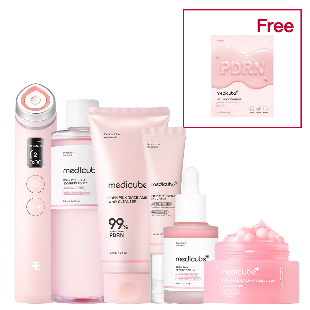 PDRN Pink Glow Home Aesthetic Full Set for Gentle Everyday Skin Care