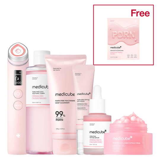 PDRN Pink Glow Home Aesthetic Full Set for Gentle Everyday Skin Care