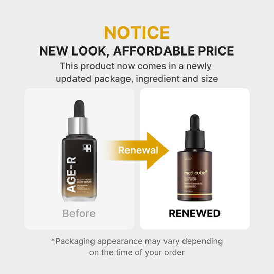 AGE R Glutathione Glow Serum for a Smooth Radiant Looking Finish