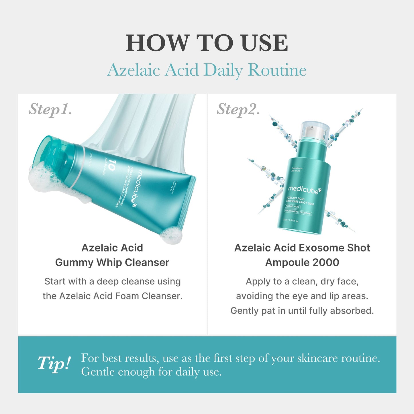 Azelaic Acid Exosome Shot for Convenient At Home Skin Routine