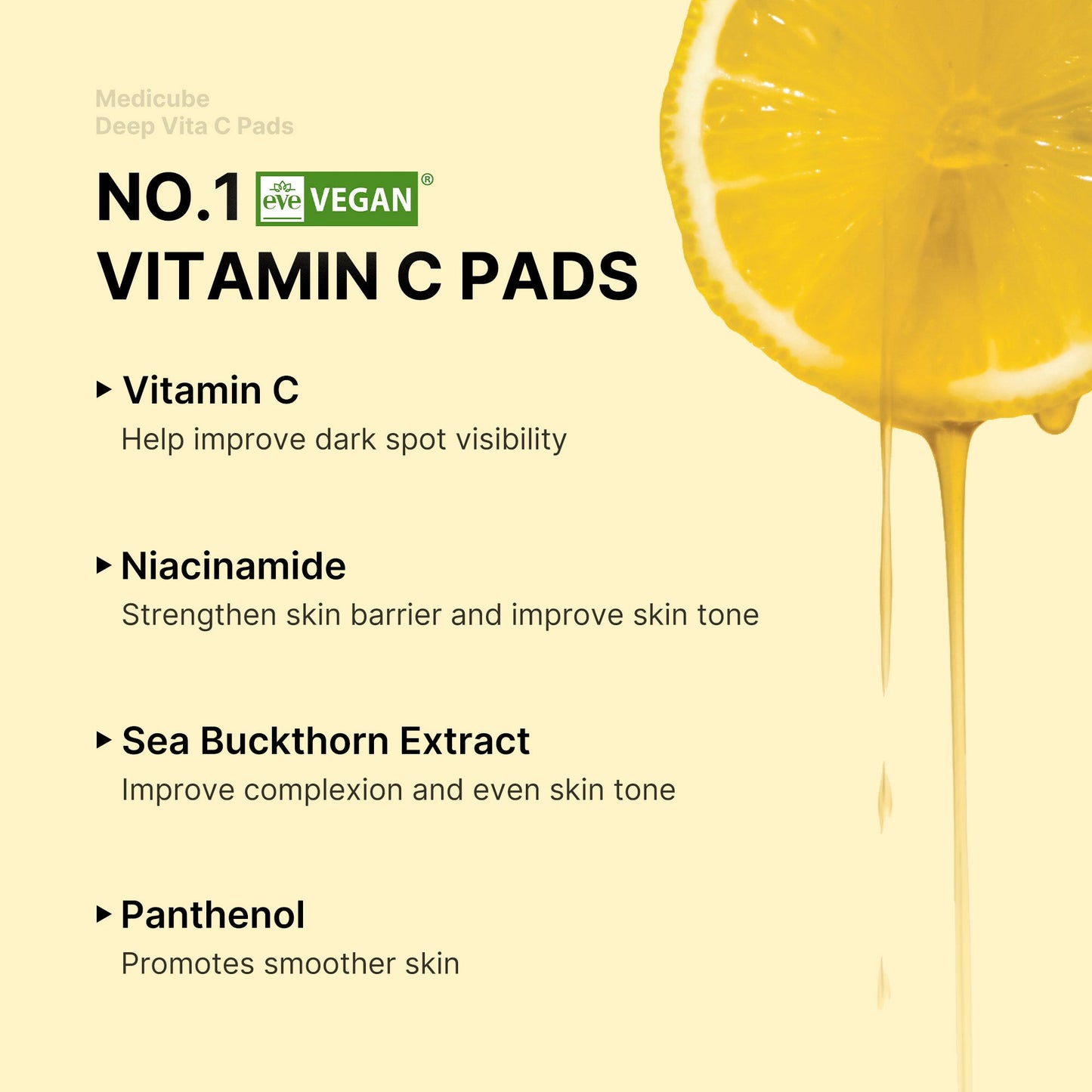 Deep Vita C Pads for Gentle Daily Toning Routine