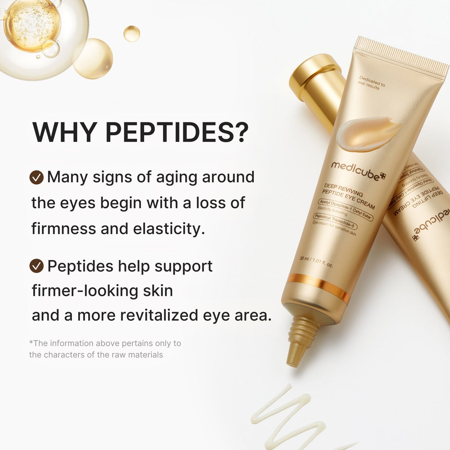 Deep Reviving Peptide Eye Cream for Gentle Daily Eye Area Care