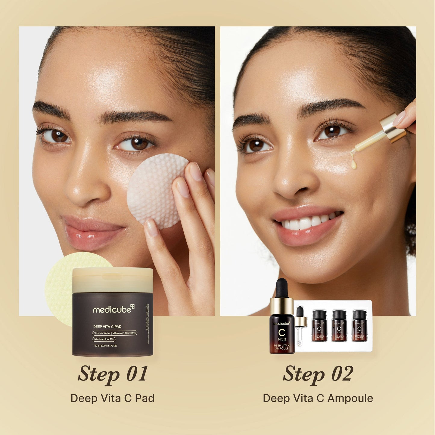 Deep Vita C Pads for Gentle Daily Toning Routine