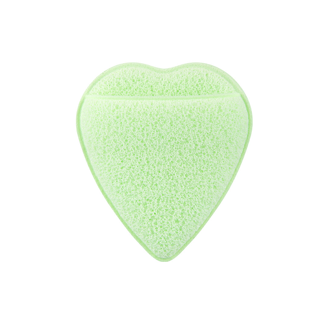 Clover Heart Facial Sponge for Gentle Everyday Skin Care