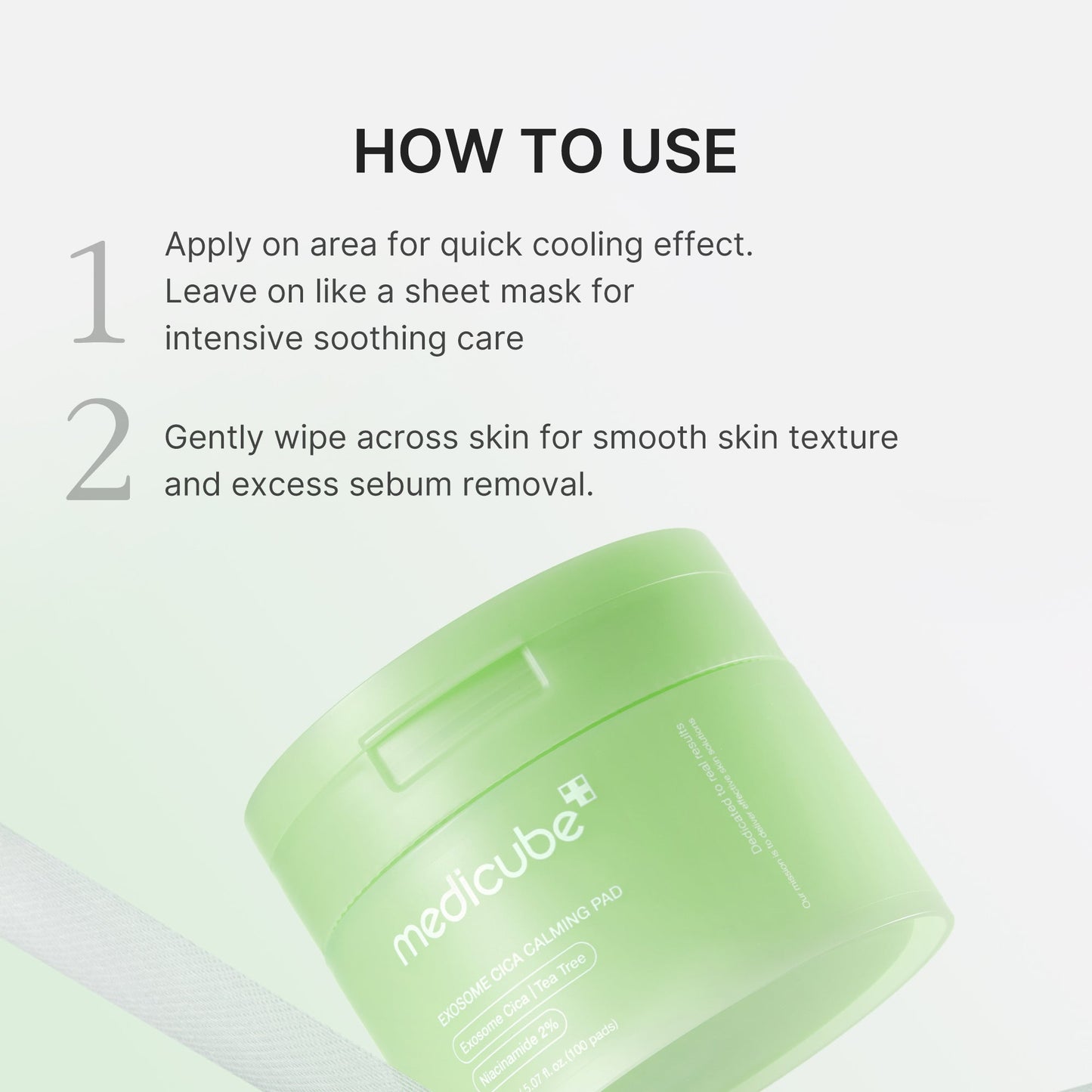 Exosome Cica Calming Toner Pads with Gentle Daily Toning Care