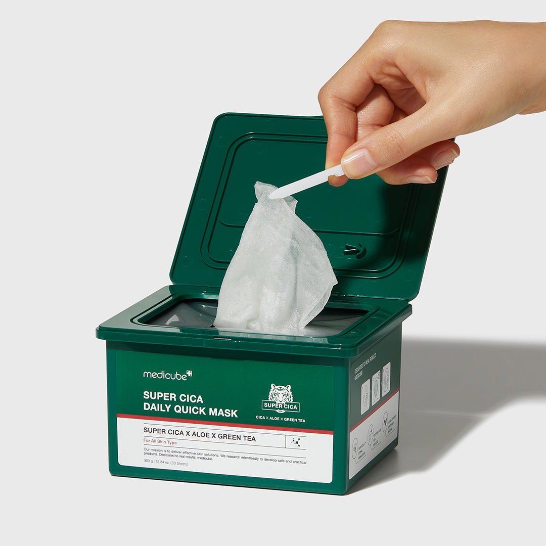Super Cica Daily Quick Masks for Weekly Moisture Focused Care