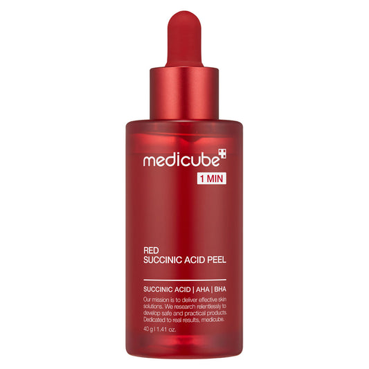 21 Red Succinic Acid Cleansing Booster Serum for Convenient At Home Skin Routine