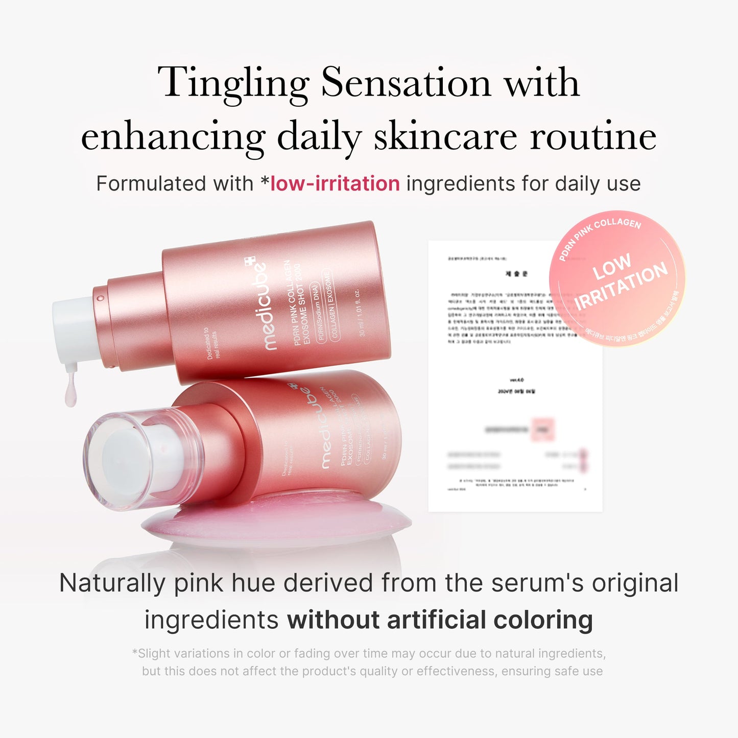 PDRN Pink Collagen Exosome Shot for Convenient At Home Skin Care