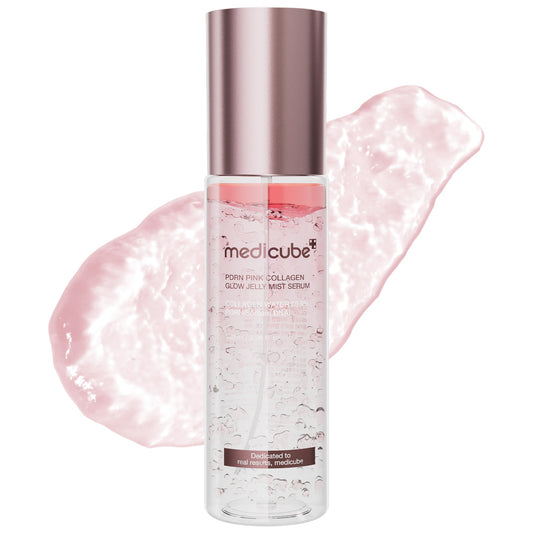 PDRN Pink Collagen Glow Jelly Mist Serum with Lightweight Daily Skin Prep