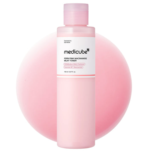 PDRN Pink Niacinamide Milky Toner for Lightweight Daily Skin Prep