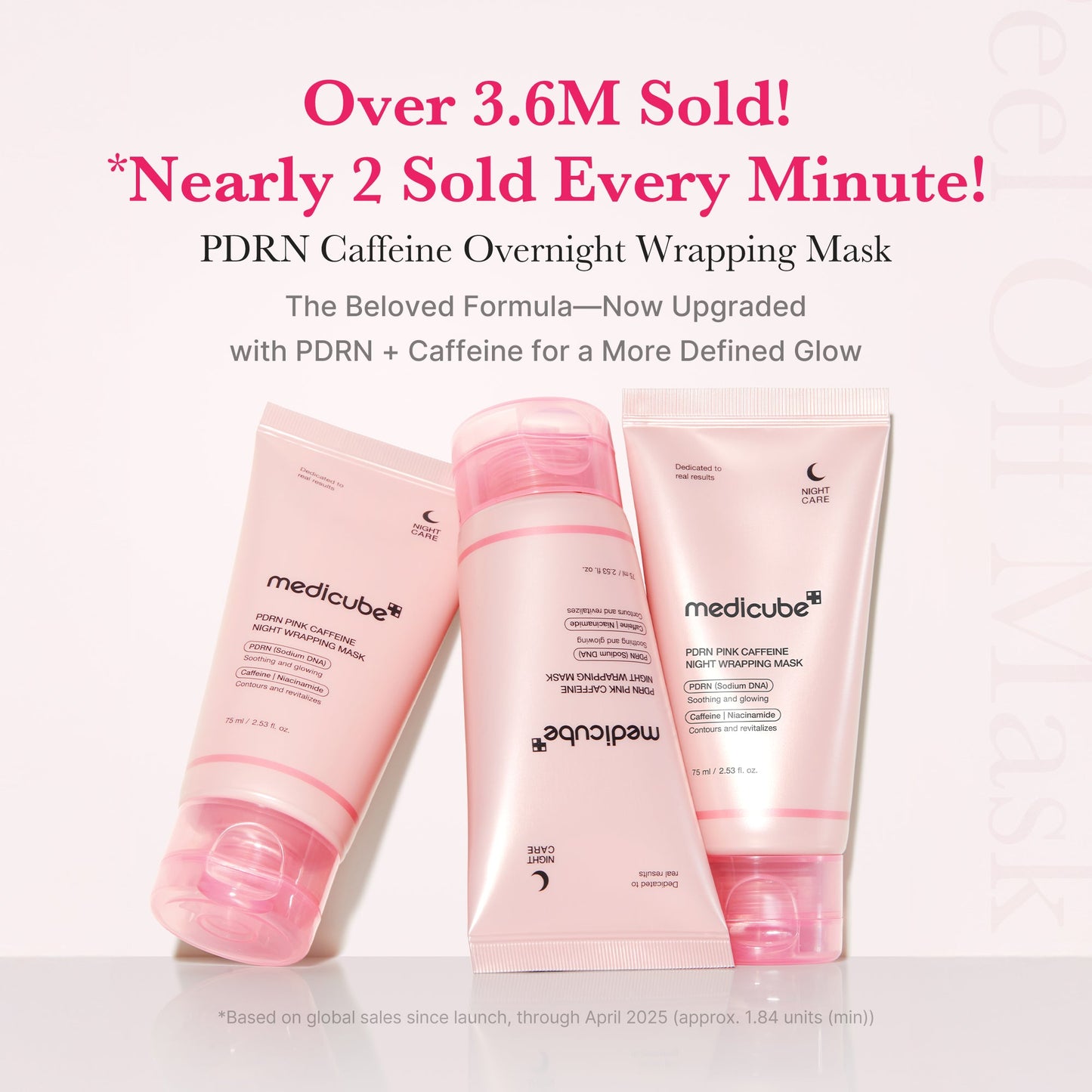 PDRN Pink Caffeine Overnight Wrapping Mask for Weekly Moisture Focused Care
