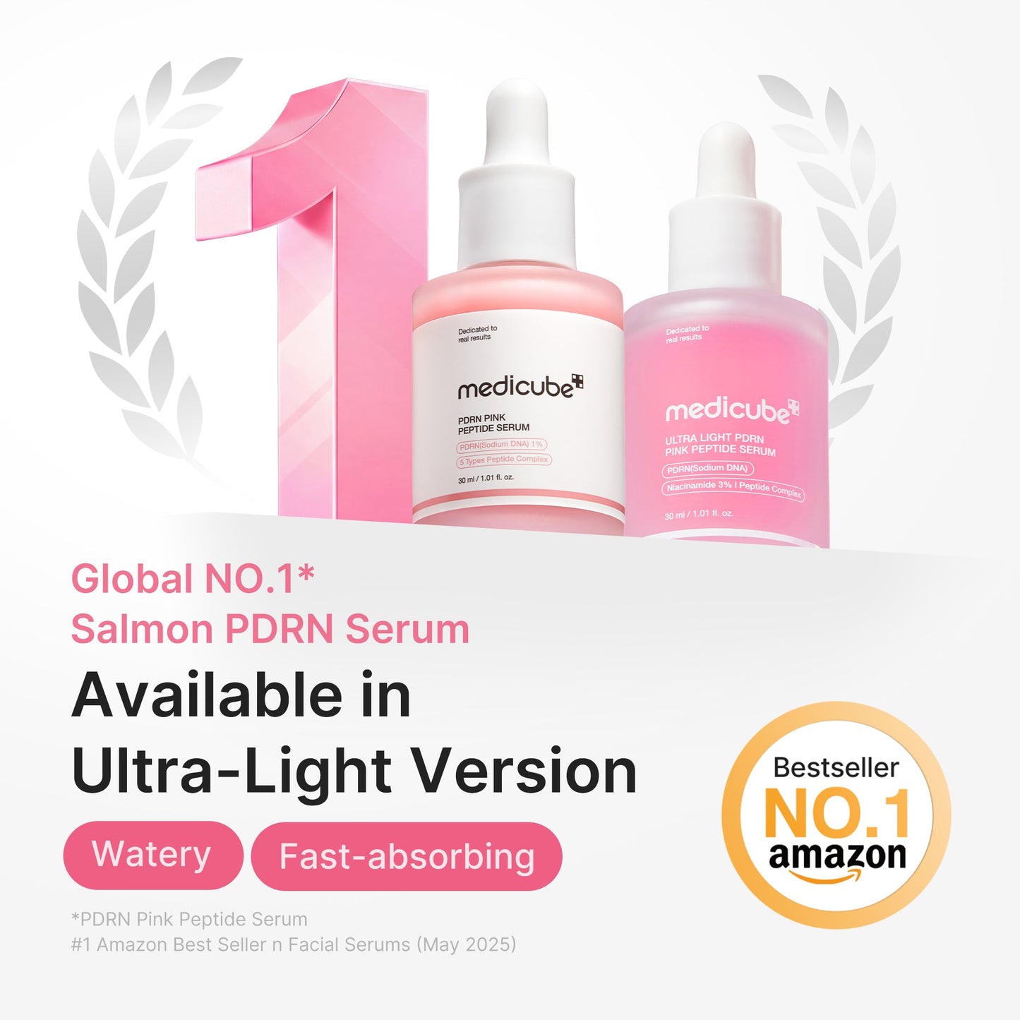 Ultra Light PDRN Pink Peptide Serum for a Smooth Radiant Looking Finish
