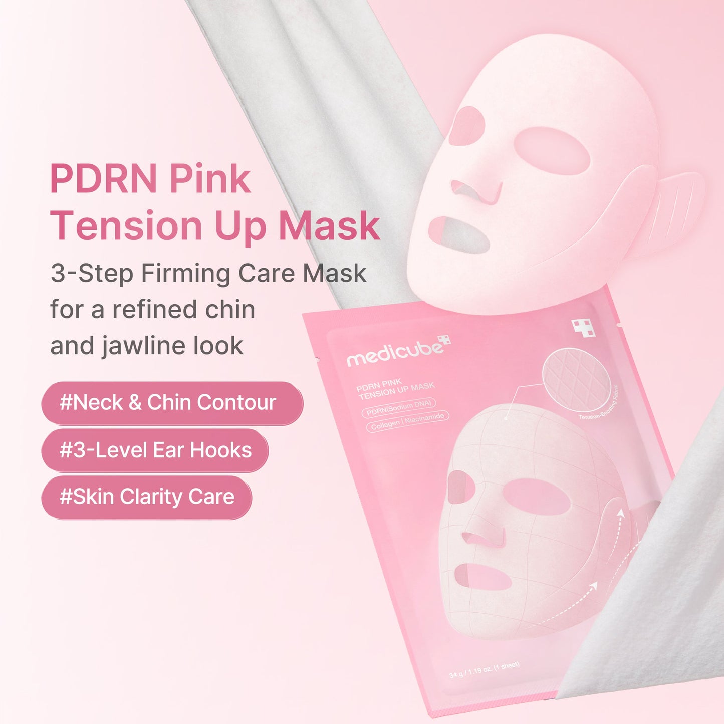 PDRN Pink Tension Up Mask with Weekly Moisture Focused Care