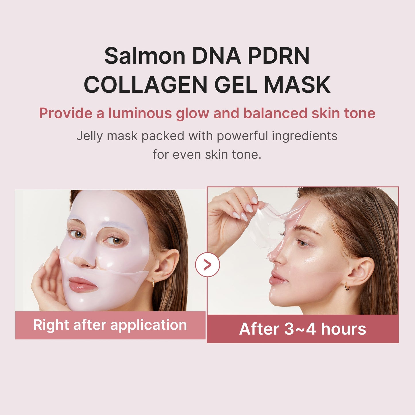 Salmon PDRN Pink Collagen Jelly Gel Mask for Weekly Moisture Focused Routine