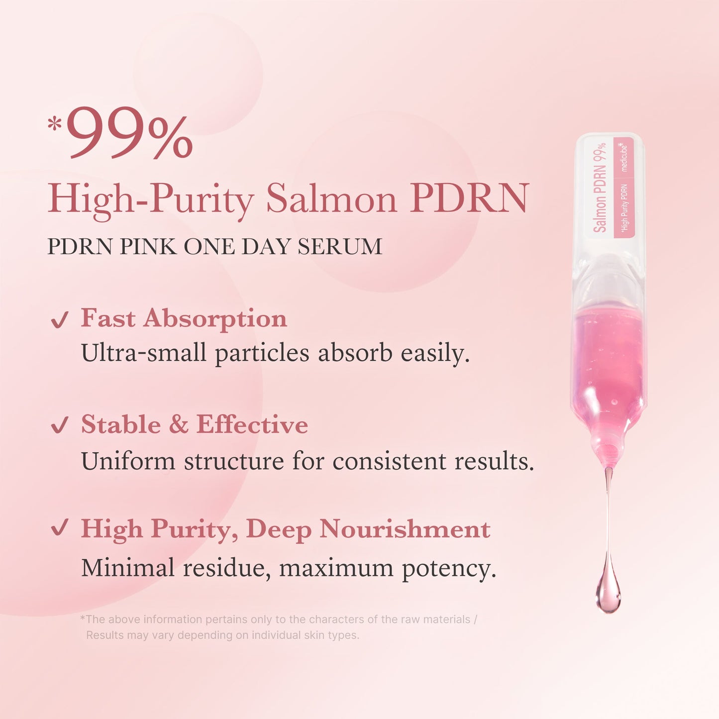 PDRN Pink Daily Serum for a Smooth Radiant Looking Finish