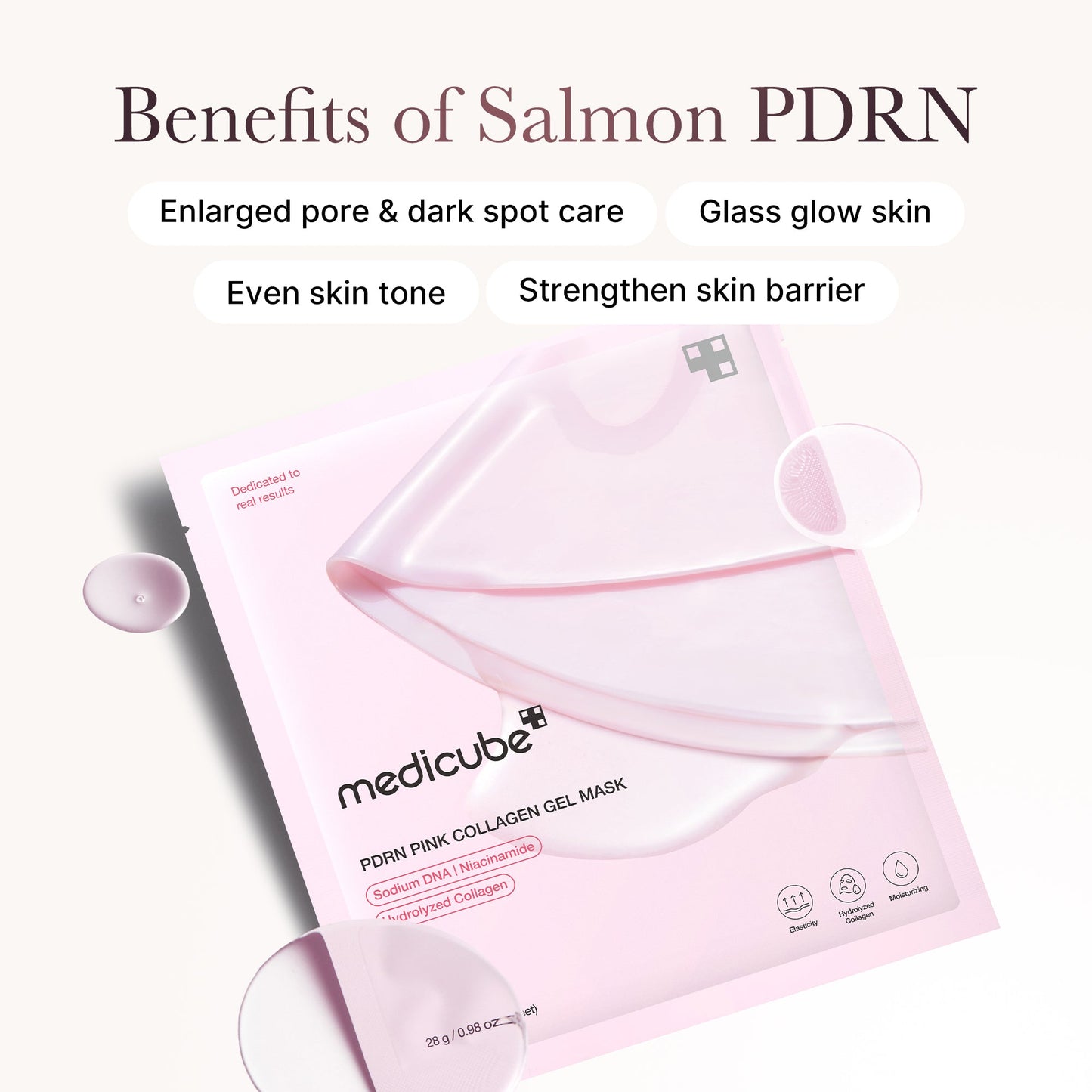 Salmon PDRN Pink Collagen Jelly Gel Mask for Weekly Moisture Focused Routine