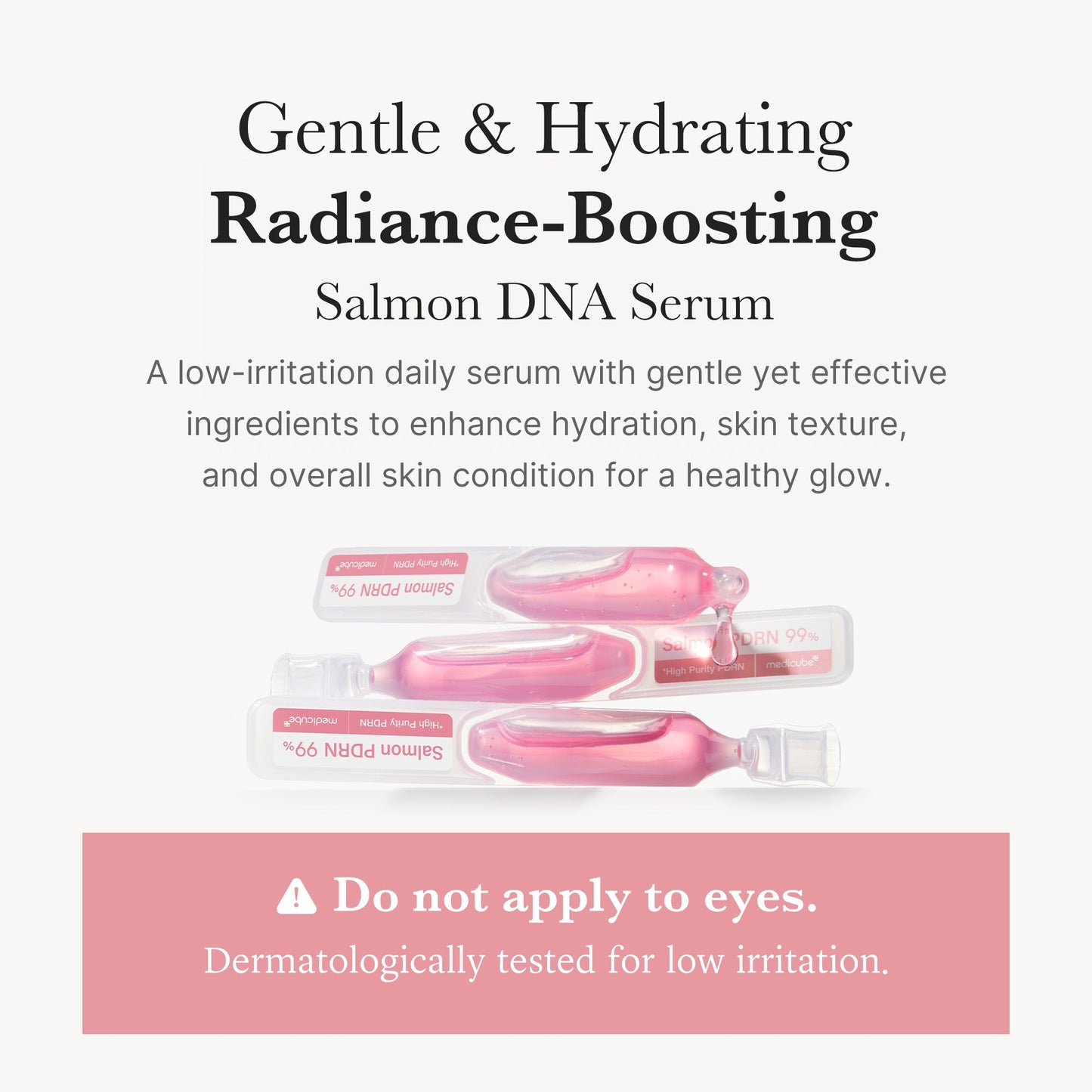 PDRN Pink Daily Serum for a Smooth Radiant Looking Finish